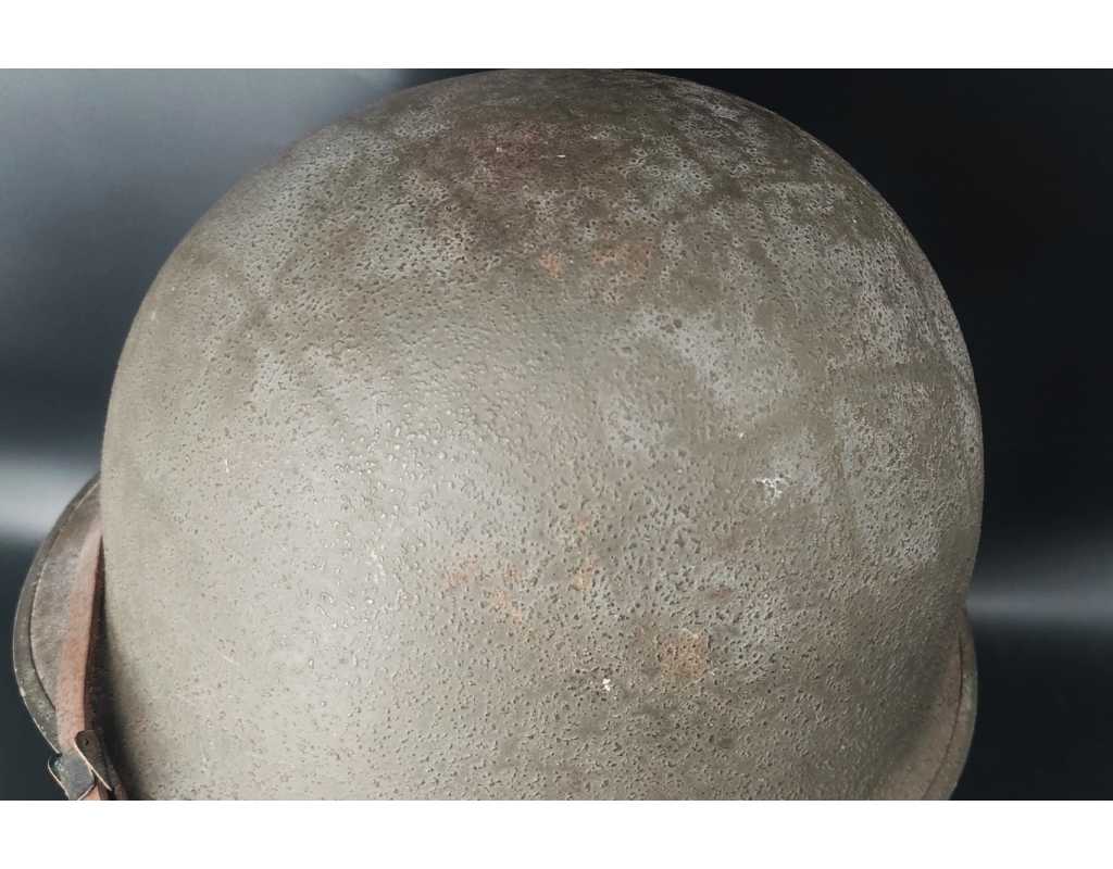 Militaria CASQUE US Modèle M1 A1 LIBERATION CHAUMES EN BRIE 1944 SEINE ET MARNE - USA WW2 {PRODUCT_REFERENCE} - 4