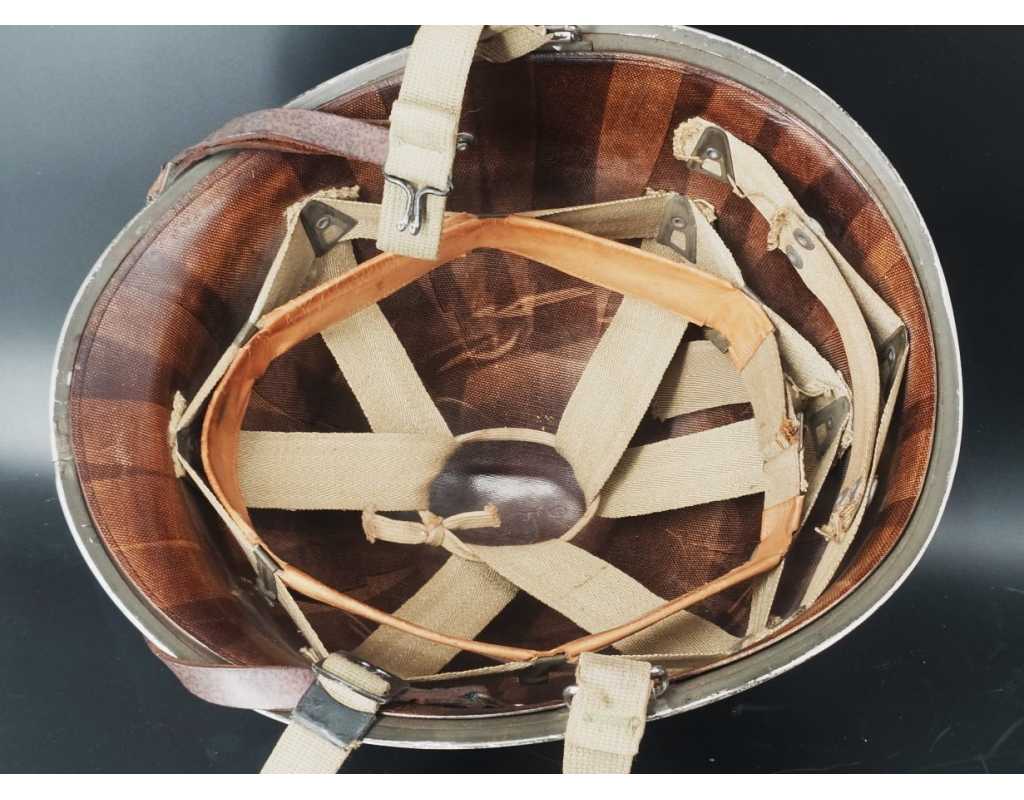 Militaria CASQUE US Modèle M1 A1 LIBERATION CHAUMES EN BRIE 1944 SEINE ET MARNE - USA WW2 {PRODUCT_REFERENCE} - 7