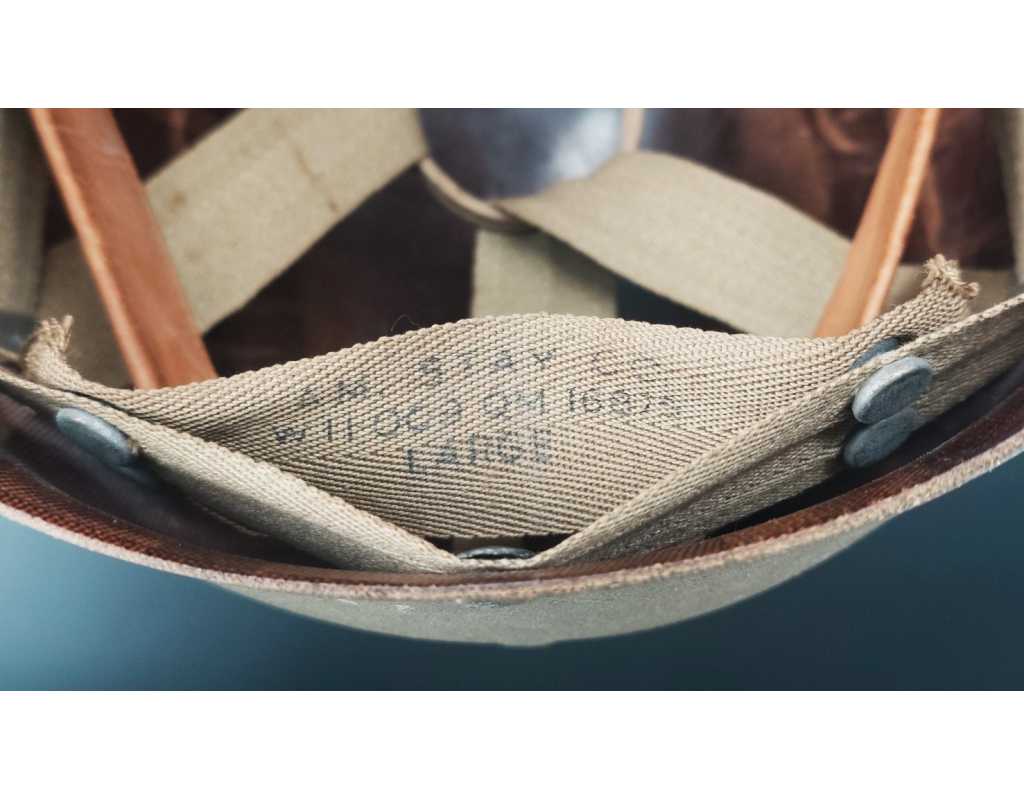 Militaria CASQUE US Modèle M1 A1 LIBERATION CHAUMES EN BRIE 1944 SEINE ET MARNE - USA WW2 {PRODUCT_REFERENCE} - 8