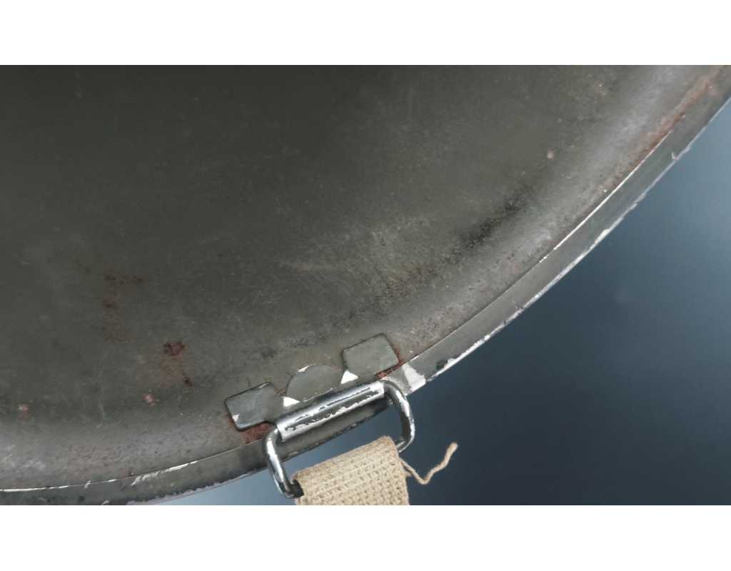 Militaria CASQUE US Modèle M1 A1 LIBERATION CHAUMES EN BRIE 1944 SEINE ET MARNE - USA WW2 {PRODUCT_REFERENCE} - 11