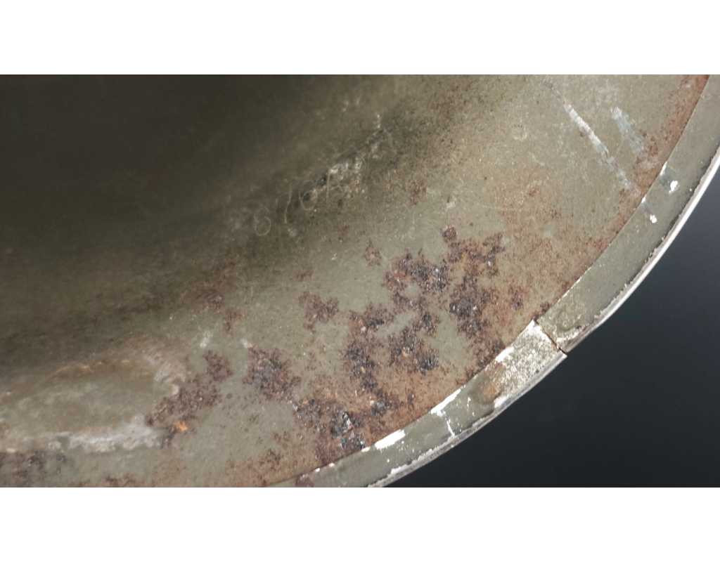 Militaria CASQUE US Modèle M1 A1 LIBERATION CHAUMES EN BRIE 1944 SEINE ET MARNE - USA WW2 {PRODUCT_REFERENCE} - 10