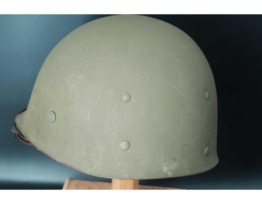 Militaria CASQUE US Modèle M1 A1 LIBERATION CHAUMES EN BRIE 1944 SEINE ET MARNE - USA WW2 {PRODUCT_REFERENCE} - 15