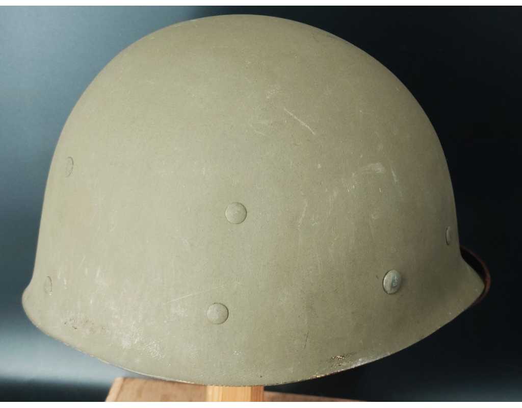 Militaria CASQUE US Modèle M1 A1 LIBERATION CHAUMES EN BRIE 1944 SEINE ET MARNE - USA WW2 {PRODUCT_REFERENCE} - 12