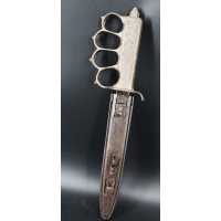 Militaria WW1 COUTEAU POIGNARD DE TRANCHEE US 1918 TRENCH KNIFE - USA PREMIERE GUERRE MONDIALE {PRODUCT_REFERENCE} - 1