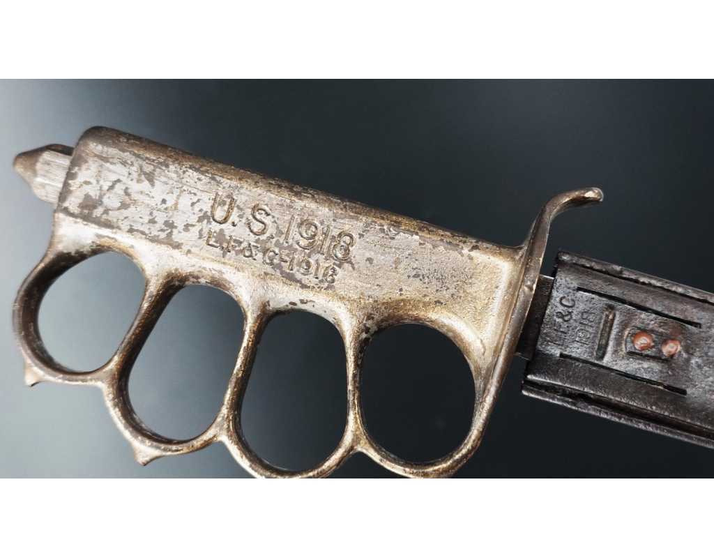 Militaria WW1 COUTEAU POIGNARD DE TRANCHEE US 1918 TRENCH KNIFE - USA PREMIERE GUERRE MONDIALE {PRODUCT_REFERENCE} - 5