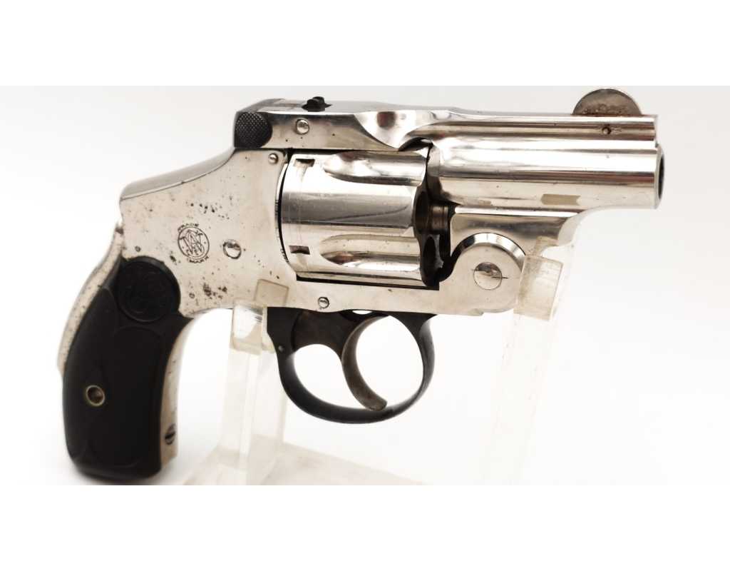 Armes de Poing REVOLVER SMITH ET WESSON SAFETY CANON COURT CALIBRE 38 S&W DOUBLE ACTION - USA XIXè {PRODUCT_REFERENCE} - 1