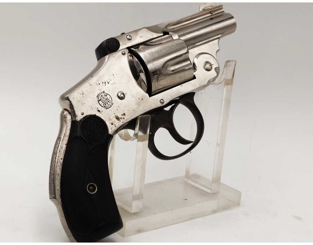 Armes de Poing REVOLVER SMITH ET WESSON SAFETY CANON COURT CALIBRE 38 S&W DOUBLE ACTION - USA XIXè {PRODUCT_REFERENCE} - 2