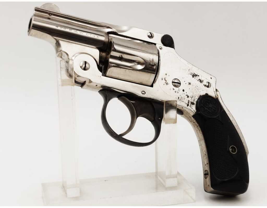 Armes de Poing REVOLVER SMITH ET WESSON SAFETY CANON COURT CALIBRE 38 S&W DOUBLE ACTION - USA XIXè {PRODUCT_REFERENCE} - 4