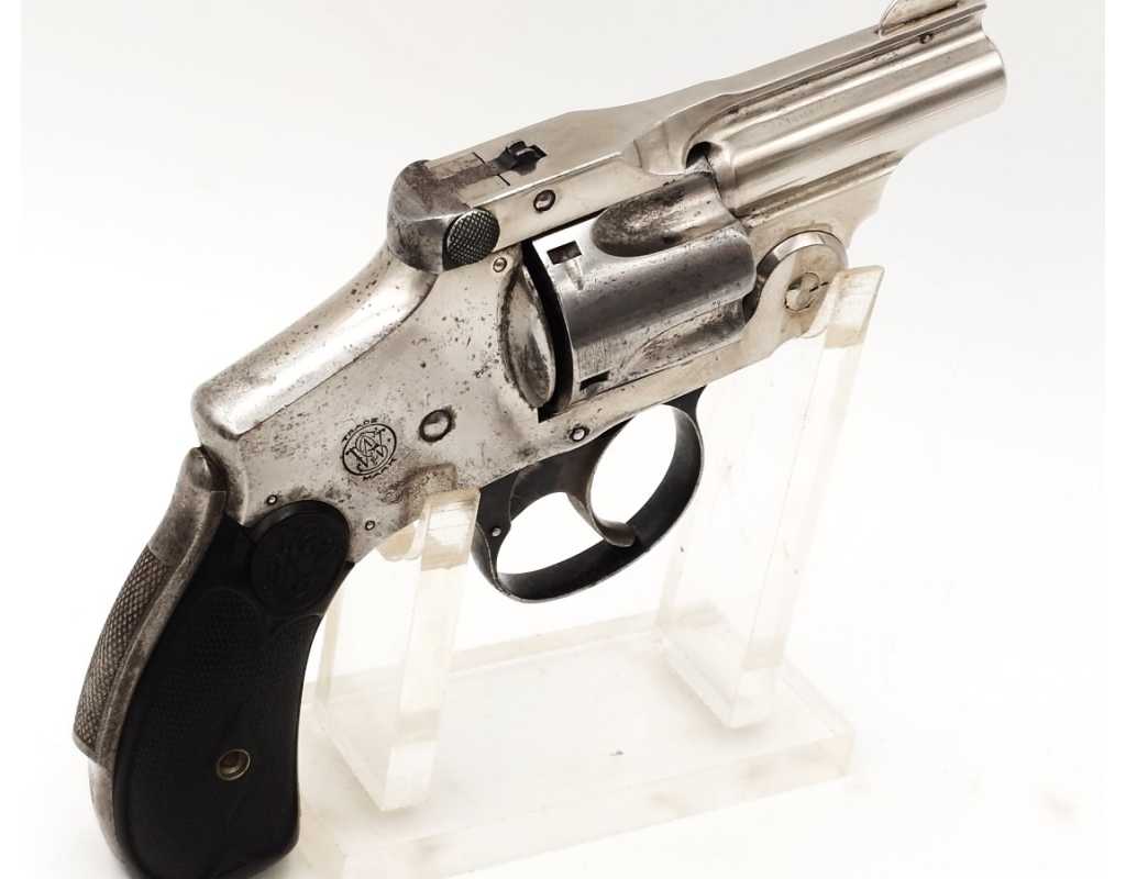 Armes de Poing REVOLVER SMITH ET WESSON SAFETY CANON COURT CALIBRE 38 S&W DOUBLE ACTION - USA XIXè {PRODUCT_REFERENCE} - 1