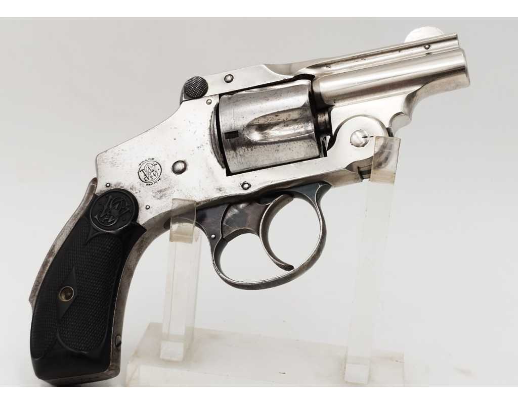 Armes de Poing REVOLVER SMITH ET WESSON SAFETY CANON COURT CALIBRE 38 S&W DOUBLE ACTION - USA XIXè {PRODUCT_REFERENCE} - 2