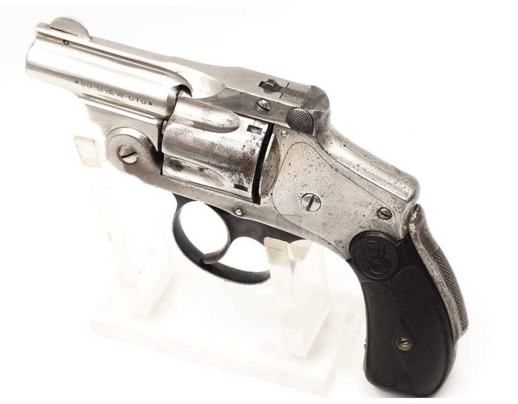 Armes de Poing REVOLVER SMITH ET WESSON SAFETY CANON COURT CALIBRE 38 S&W DOUBLE ACTION - USA XIXè {PRODUCT_REFERENCE} - 4