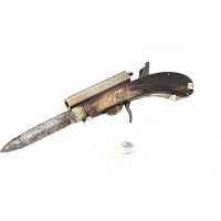 Catalogue Magasin COUTEAU PISTOLET UNWIN ROGER SHEFFIELD KNIFE PISTOL CALIBRE 8MM PERCUSSION - GB XIXè {PRODUCT_REFERENCE} - 3