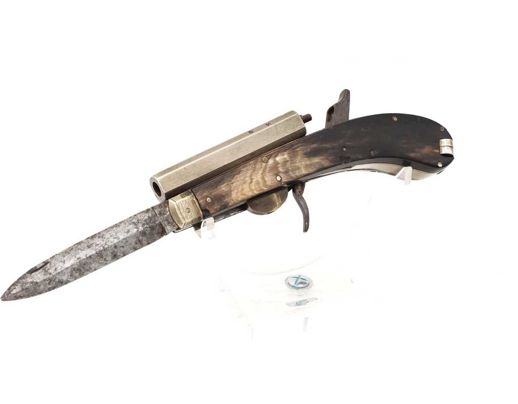 Catalogue Magasin COUTEAU PISTOLET UNWIN ROGER SHEFFIELD KNIFE PISTOL CALIBRE 8MM PERCUSSION - GB XIXè {PRODUCT_REFERENCE} - 3