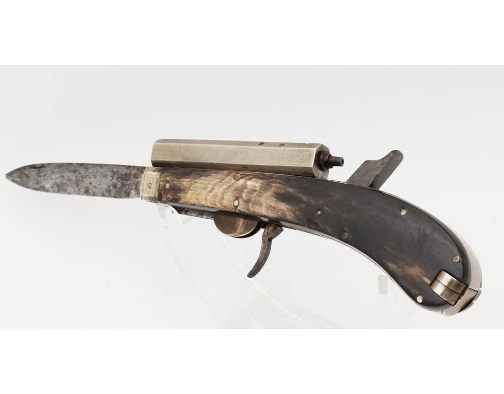 Catalogue Magasin COUTEAU PISTOLET UNWIN ROGER SHEFFIELD KNIFE PISTOL CALIBRE 8MM PERCUSSION - GB XIXè {PRODUCT_REFERENCE} - 4