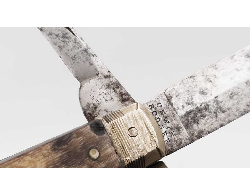 Catalogue Magasin COUTEAU PISTOLET UNWIN ROGER SHEFFIELD KNIFE PISTOL CALIBRE 8MM PERCUSSION - GB XIXè {PRODUCT_REFERENCE} - 6