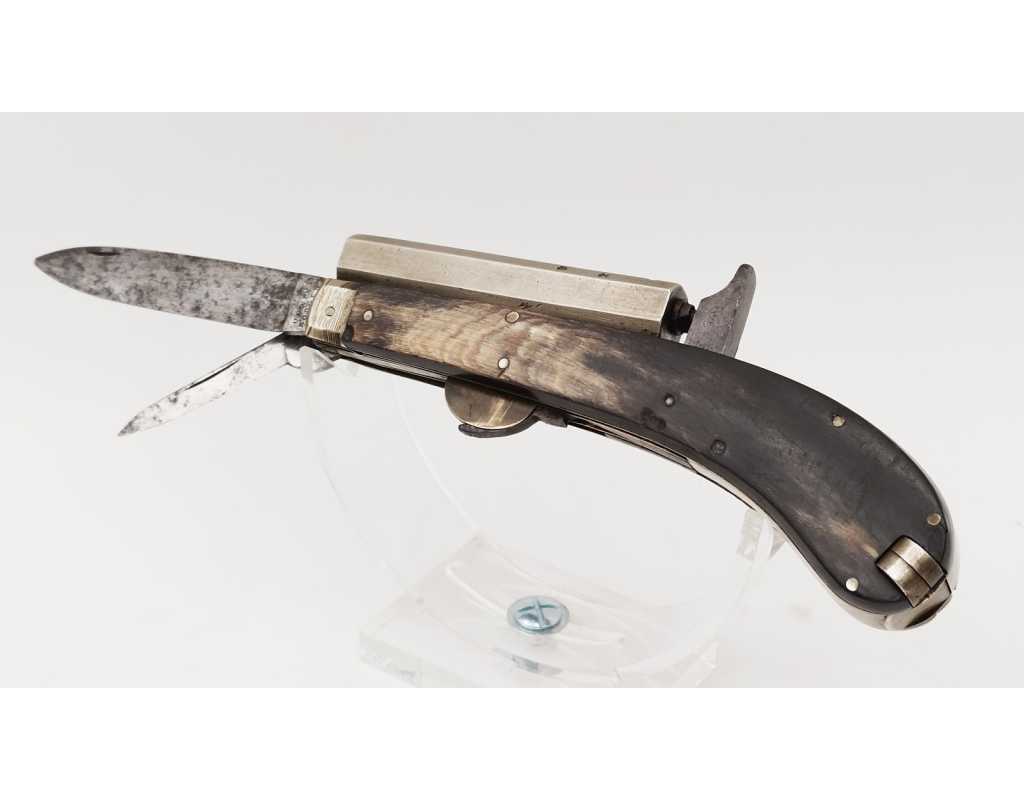 Catalogue Magasin COUTEAU PISTOLET UNWIN ROGER SHEFFIELD KNIFE PISTOL CALIBRE 8MM PERCUSSION - GB XIXè {PRODUCT_REFERENCE} - 11