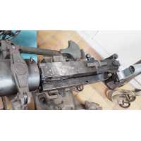 Armes Neutralisées MITRAILLEUSE MG 08 DE 1918 SUR SON AFFUT TRAINEAU NEUTRALISATION DESACTIVATION UE CULASSE MOBILE {PRODUCT_RE