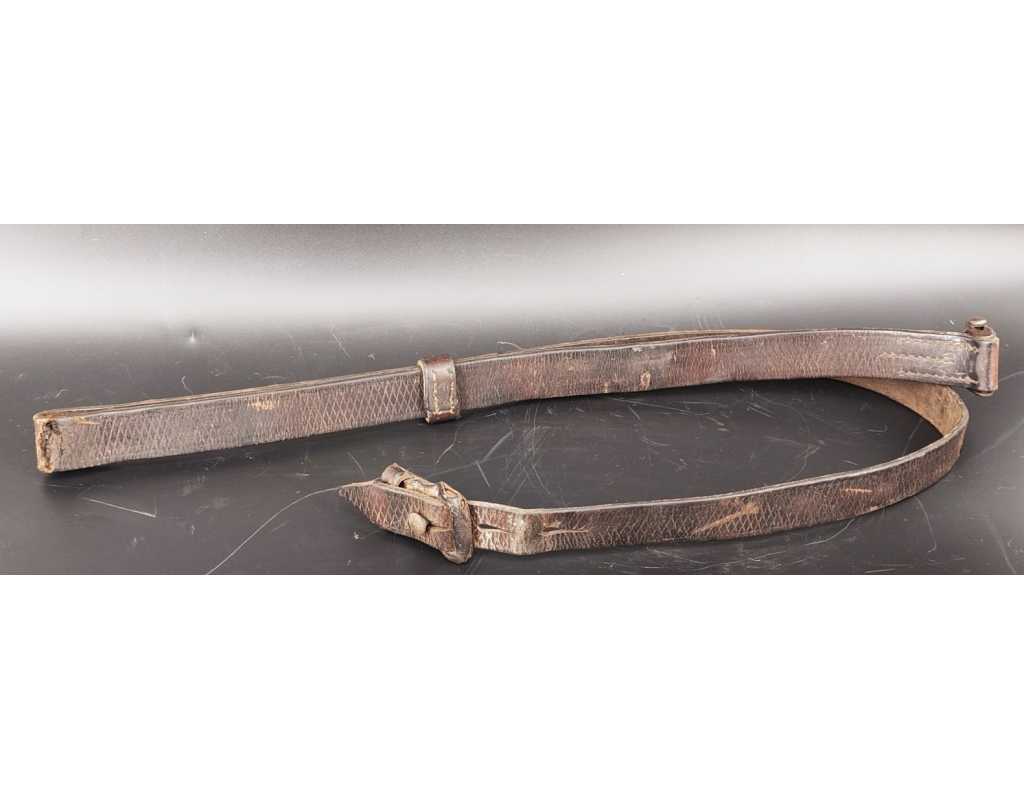 Militaria BRETELLE 98K CARABINE MAUSER K98 CUIR A QUADRILLAGE - ALLEMANGE WW2 {PRODUCT_REFERENCE} - 6