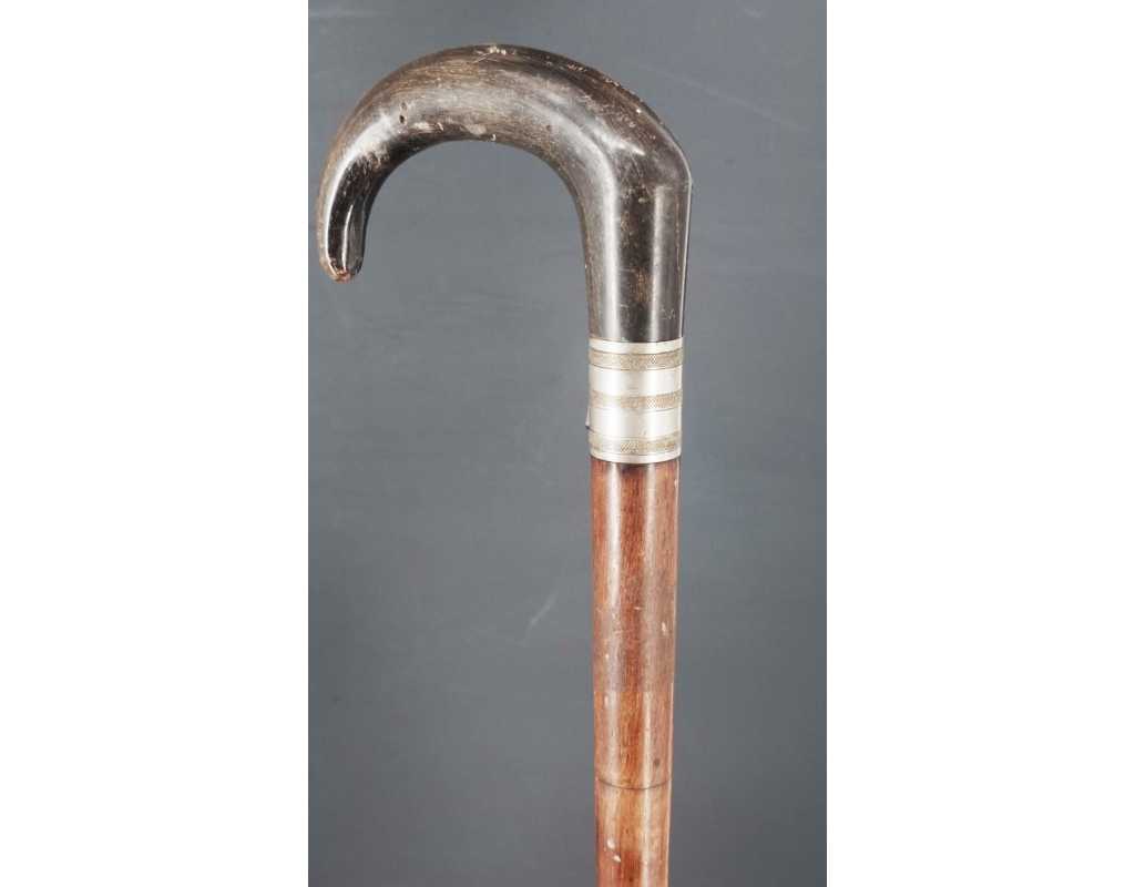 Armes Longues CANNE FUSIL DUMONTHIER CALIBRE 9MM PERCUSSION CENTRALE POIGNEE CORNE {PRODUCT_REFERENCE} - 4