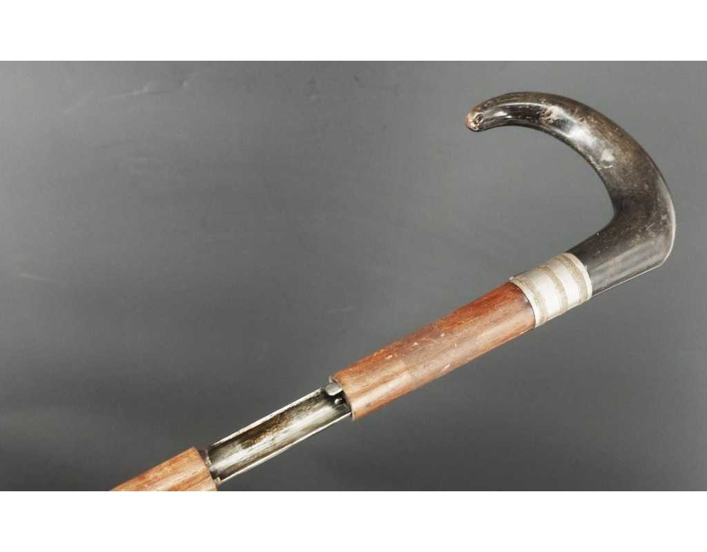 Armes Longues CANNE FUSIL DUMONTHIER CALIBRE 9MM PERCUSSION CENTRALE POIGNEE CORNE {PRODUCT_REFERENCE} - 10