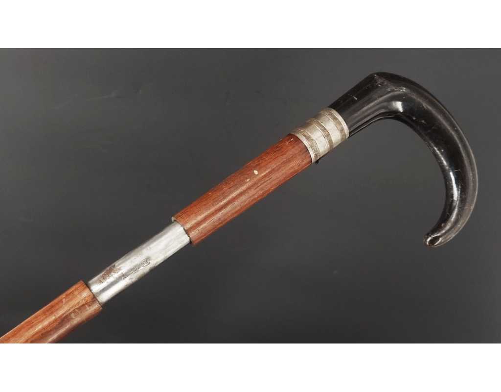 Armes Longues CANNE FUSIL DUMONTHIER CALIBRE 9MM PERCUSSION CENTRALE POIGNEE CORNE {PRODUCT_REFERENCE} - 9