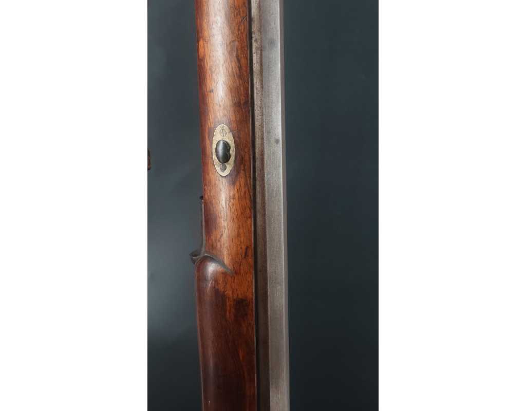 Armes Longues CARABINE DE TIR A PERCUSSION POUR GAUCHER CALIBRE 10.4MM PAR MANZONI A LUGANO vers 1850 - SUISSE XIXè {PRODUCT_