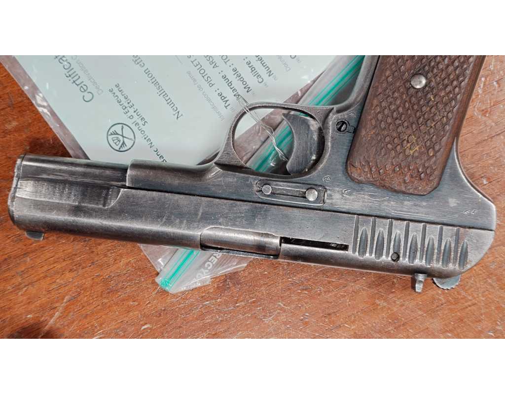 Armes Neutralisées PISTOLET RUSSE WW2 1945 MODELE TT33 NEUTRALISATION UE {PRODUCT_REFERENCE} - 3