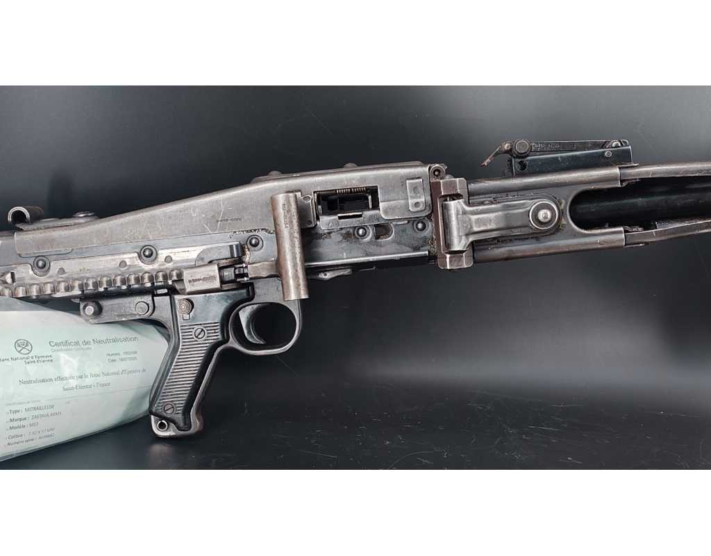 Armes Neutralisées MITRAILLEUSE MG42 /53 NEUTRALISATION UE 2025 CULASSE ET CAPOT MOBILE - 6