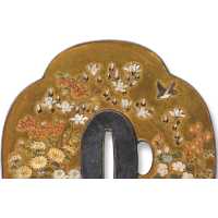 Art du Japon TSUBA SHIBAYAMA SIGNATURE DE YASUYOSHI ACTIF FIN XIXè - JAPON PERIODE MEIJI {PRODUCT_REFERENCE} - 6