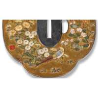 Art du Japon TSUBA SHIBAYAMA SIGNATURE DE YASUYOSHI ACTIF FIN XIXè - JAPON PERIODE MEIJI {PRODUCT_REFERENCE} - 7