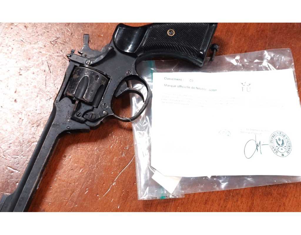 Armes Neutralisées REVOLVER WW2 RESISTANCE 1944 ENFIELD N° 2 MKI DE 1939 CALIBRE 38 NEUTRALISATION UE - GB SECONDE GUERRE