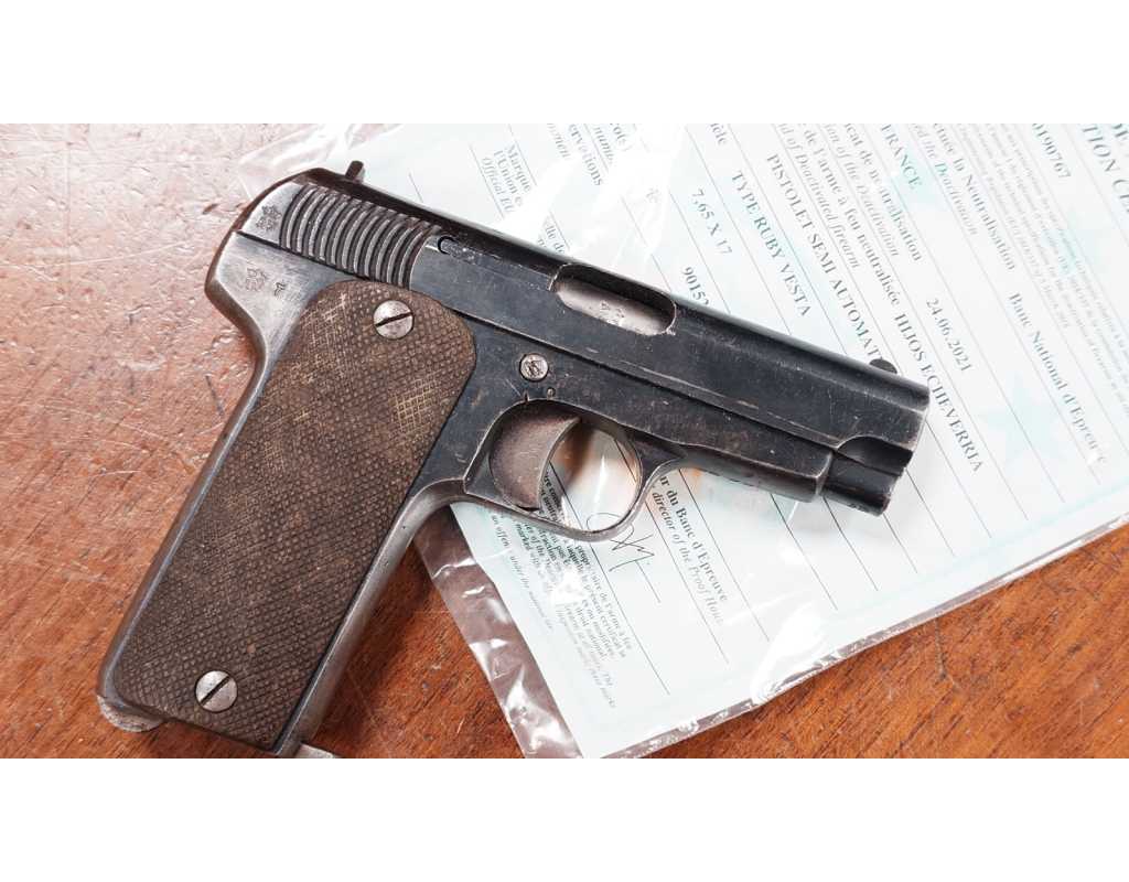 Armes Neutralisées PISTOLET RUBY WW1 VESTA 1912 NEUTRALISATION UE - FRANCE PREMIERE GUERRE MONDIALE {PRODUCT_REFERENCE} - 4