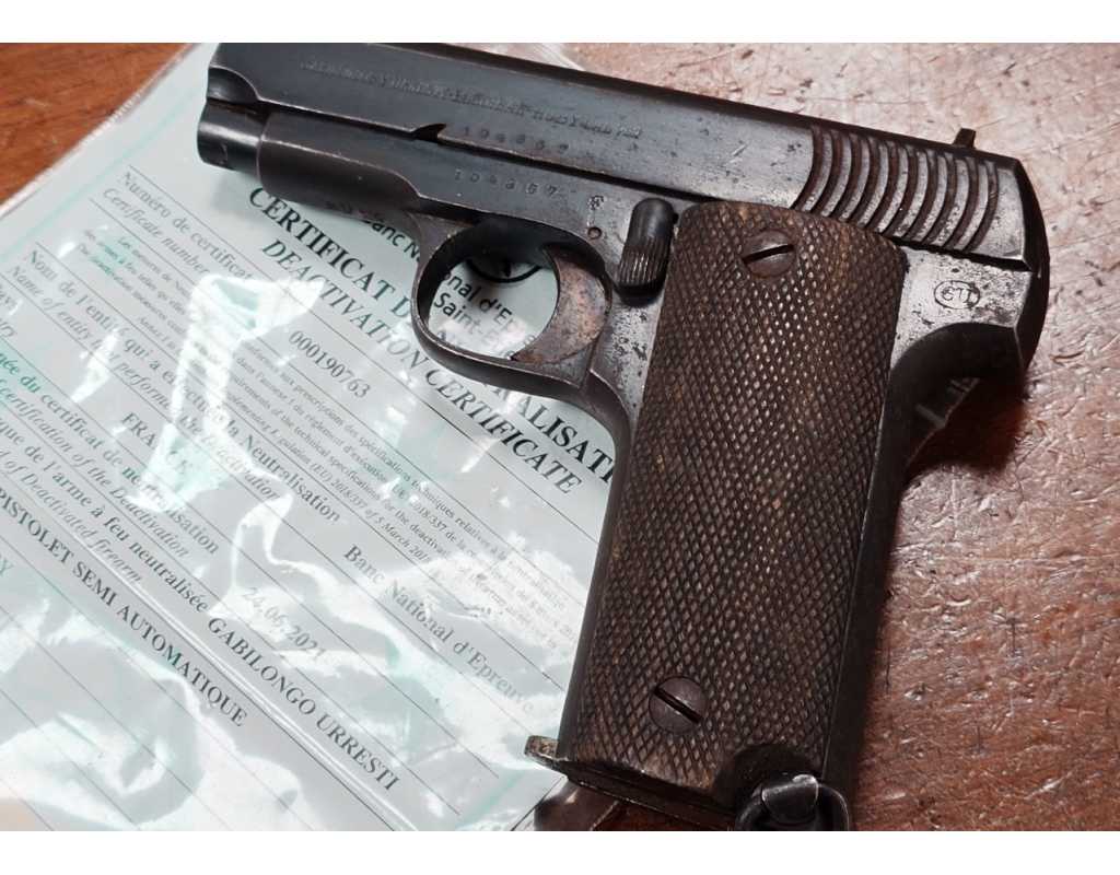Armes Neutralisées PISTOLET RUBY WW1 SABILONDOS EIBAR NEUTRALISATION UE - FRANCE PREMIERE GUERRE MONDIALE {PRODUCT_REFERENCE} -