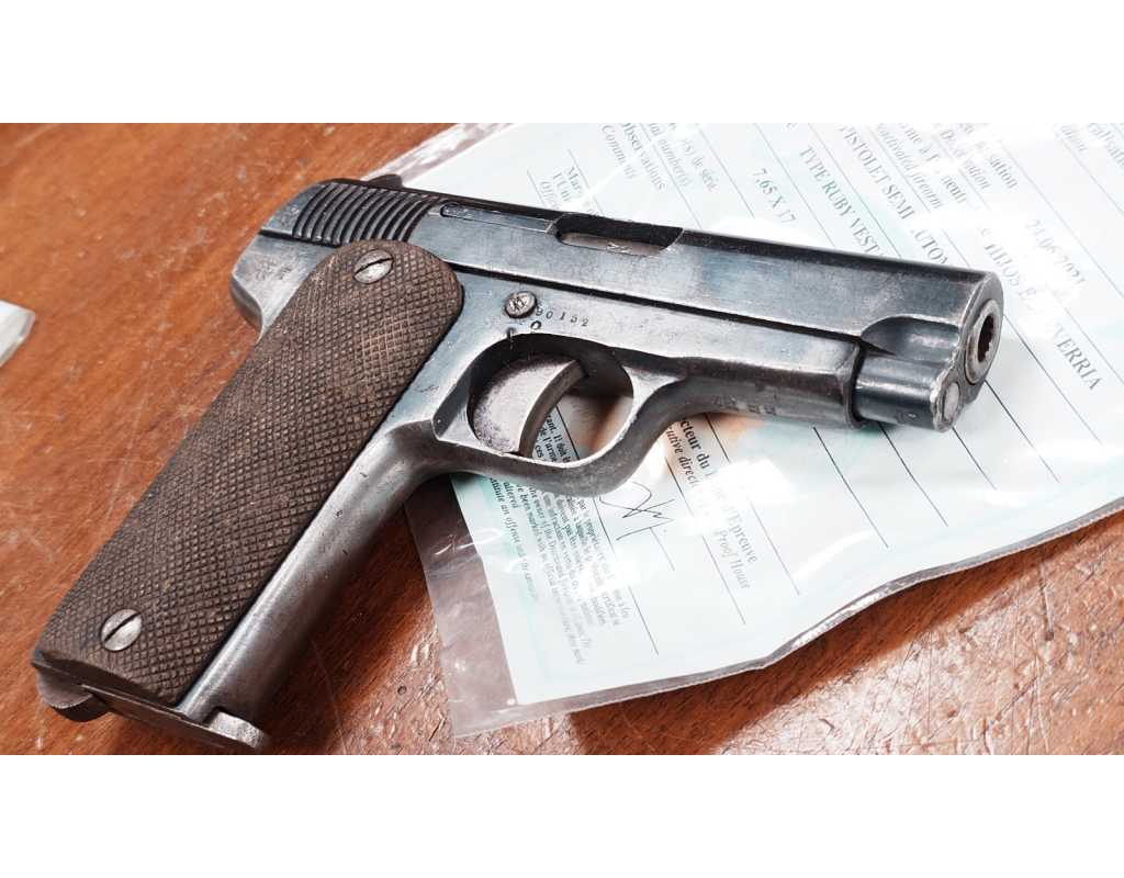 Armes Neutralisées PISTOLET RUBY WW1 VESTA 1912 NEUTRALISATION UE - FRANCE PREMIERE GUERRE MONDIALE {PRODUCT_REFERENCE} - 6