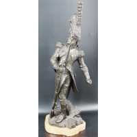 ANTIQUITES GRENADIER DE LA VIEILLE GARDE IMPEIRALE DE NAPOLEON Ier BRONZE SOLDAT PAR LUCA MADRASSI 1848 - 1919 {PRODUCT_REFERENC