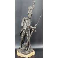 ANTIQUITES GRENADIER DE LA VIEILLE GARDE IMPEIRALE DE NAPOLEON Ier BRONZE SOLDAT PAR LUCA MADRASSI 1848 - 1919 {PRODUCT_REFERENC