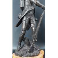 ANTIQUITES GRENADIER DE LA VIEILLE GARDE IMPEIRALE DE NAPOLEON Ier BRONZE SOLDAT PAR LUCA MADRASSI 1848 - 1919 {PRODUCT_REFERENC