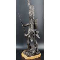 ANTIQUITES GRENADIER DE LA VIEILLE GARDE IMPEIRALE DE NAPOLEON Ier BRONZE SOLDAT PAR LUCA MADRASSI 1848 - 1919 {PRODUCT_REFERENC