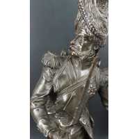 ANTIQUITES GRENADIER DE LA VIEILLE GARDE IMPEIRALE DE NAPOLEON Ier BRONZE SOLDAT PAR LUCA MADRASSI 1848 - 1919 {PRODUCT_REFERENC