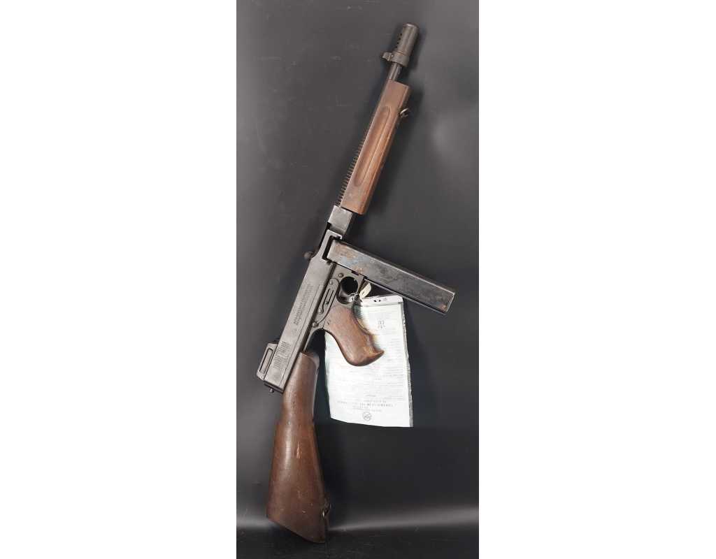 Armes Neutralisées PISTOLET MITRAILLEUR THOMPSON MODELE M1 A1 45ACP NEUTRALISATION UE CULASSE MOBILE {PRODUCT_REFERENCE} - 1