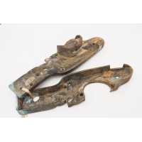 Marine Militaire PLATINE SILEX EN BRONZE D'UN CANON DE BORD MARINE MILITAIRE VAISSEAUX AMIRAL LE ROBUSTE 1806 1809 - FRANCE PREM