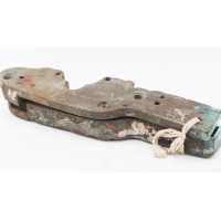 Marine Militaire PLATINE SILEX EN BRONZE D'UN CANON DE BORD MARINE MILITAIRE VAISSEAUX AMIRAL LE ROBUSTE 1806 1809 - FRANCE PREM