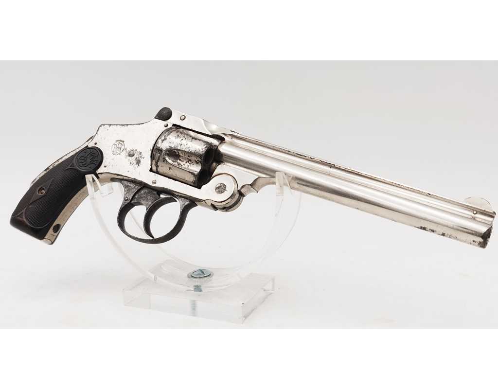 Armes de Poing REVOLVER SMITH ET WESSON SAFETY HAMMERLESS CALIBRE 38 4è MODEL 6 POUCES - USA XIXè - 2