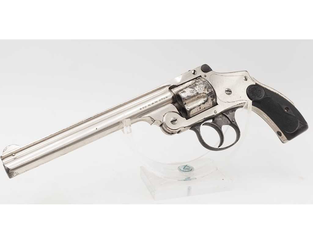 Armes de Poing REVOLVER SMITH ET WESSON SAFETY HAMMERLESS CALIBRE 38 4è MODEL 6 POUCES - USA XIXè - 6
