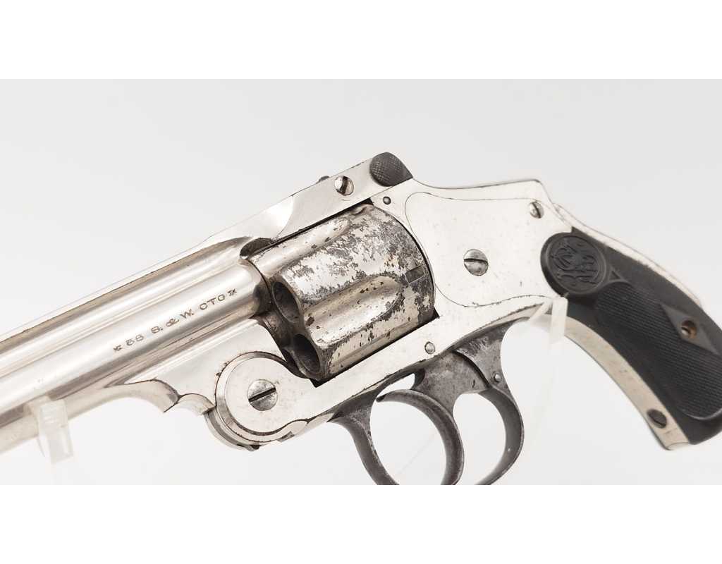 Armes de Poing REVOLVER SMITH ET WESSON SAFETY HAMMERLESS CALIBRE 38 4è MODEL 6 POUCES - USA XIXè - 7