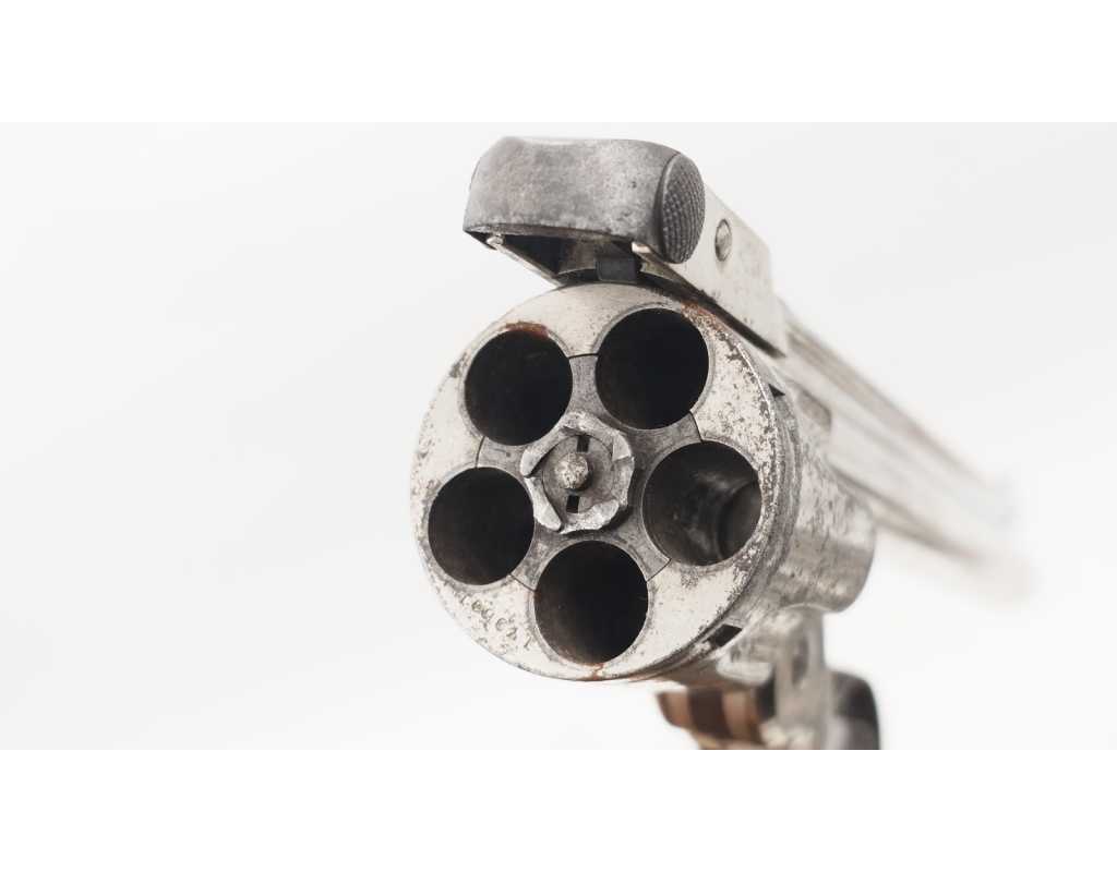 Armes de Poing REVOLVER SMITH ET WESSON SAFETY HAMMERLESS CALIBRE 38 4è MODEL 6 POUCES - USA XIXè - 11