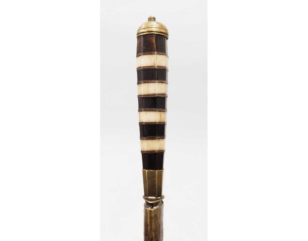 Coutellerie STYLET CORSE BALANIN ARTISANAL BALAGNE PIETRALBA LAME TRADITIONNELLE DOUBLE TRANCHANT XIXè, 28CM - 5