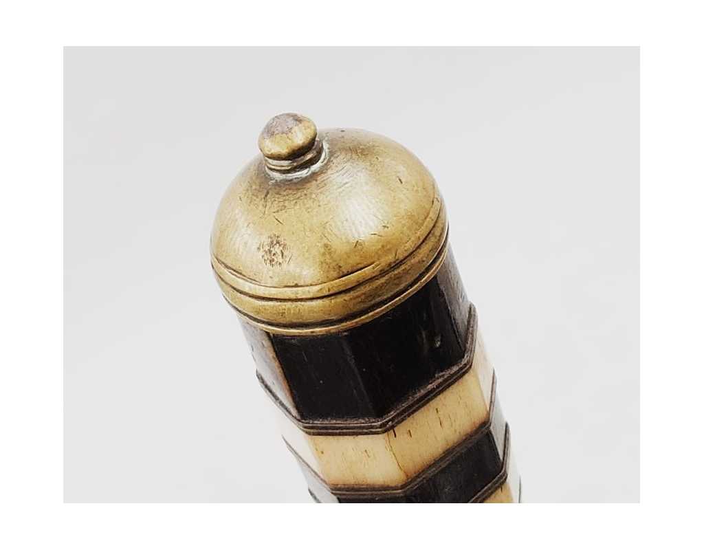Coutellerie STYLET CORSE BALANIN ARTISANAL BALAGNE PIETRALBA LAME TRADITIONNELLE DOUBLE TRANCHANT XIXè, 28CM - 6