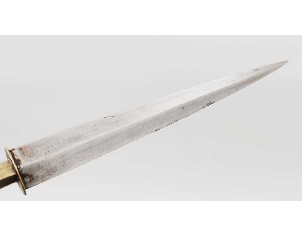 Coutellerie STYLET CORSE BALANIN ARTISANAL BALAGNE PIETRALBA LAME TRADITIONNELLE DOUBLE TRANCHANT XIXè, 28CM - 15