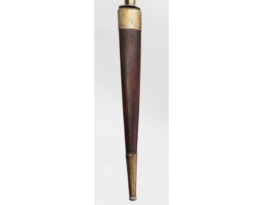 Coutellerie STYLET CORSE BALANIN ARTISANAL BALAGNE PIETRALBA LAME TRADITIONNELLE DOUBLE TRANCHANT XIXè, 28CM - 12